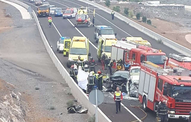 Schwerer Verkehrsunfall bei Guía de Isora