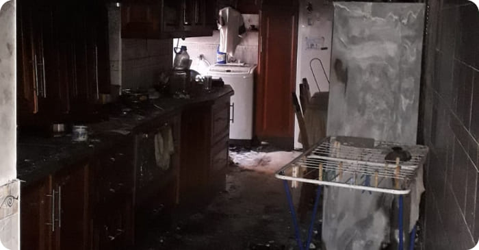 Brand in einem Einfamilienhaus