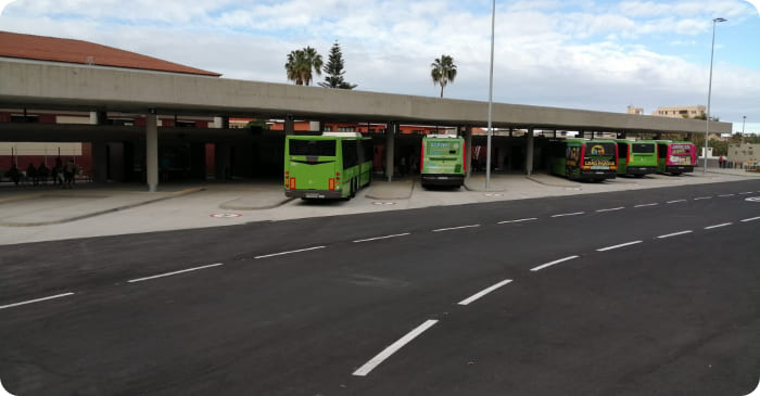 Neue Busstation in Puerto de la Cruz
