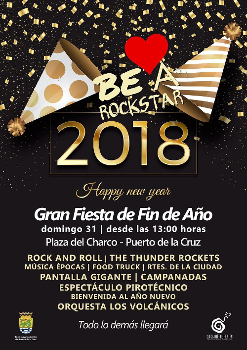 Große Fiesta zum Jahresende in Puerto de la Cruz