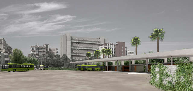 Bau des neuen Busbahnhofs in Puerto de la Cruz