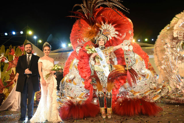 Die Karnevalskönigin 2018 von Puerto de la Cruz