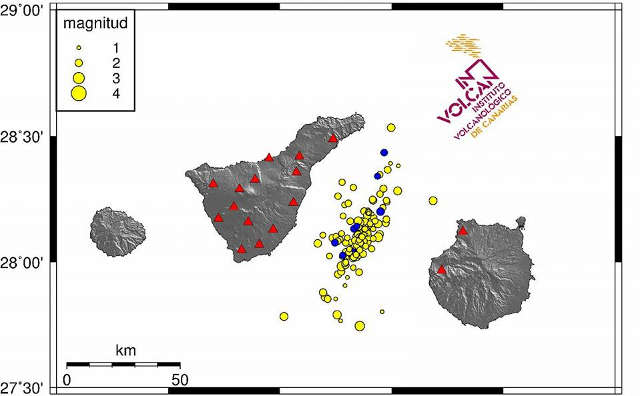 Seismischer Schwarm zwischen Teneriffa und Gran Canaria 