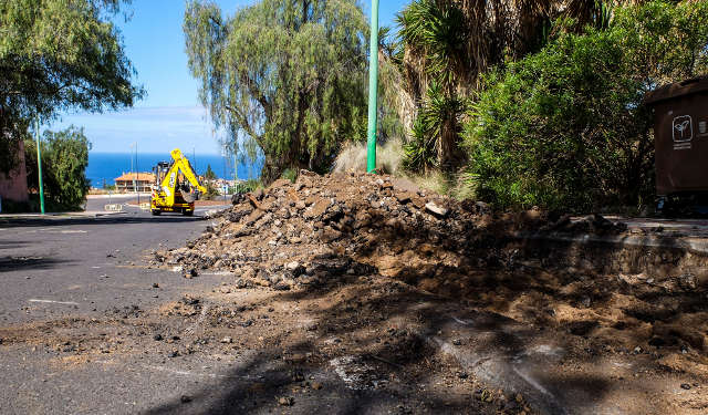 Ausbau und Asphaltierung von Straßen in Puerto de la Cruz