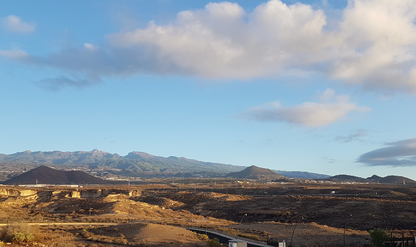 Blick zum Teide am zeitigen Vormittag.