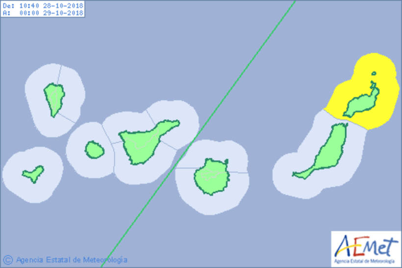 Küstenwarnung für Lanzarote