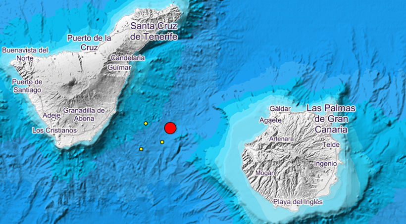 Erdbeben zwischen Teneriffa und Gran Canaria