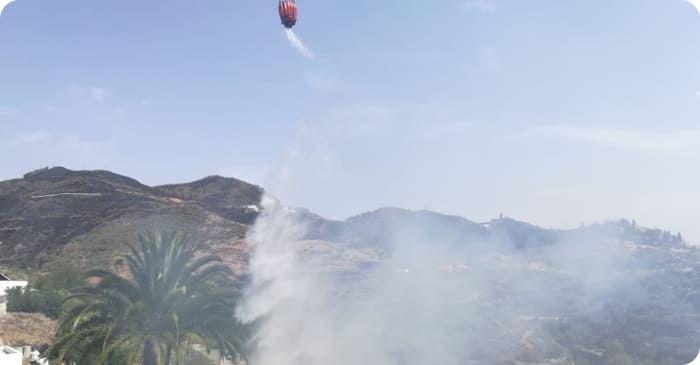 Waldbrand auf den Gipfeln Gran Canarias