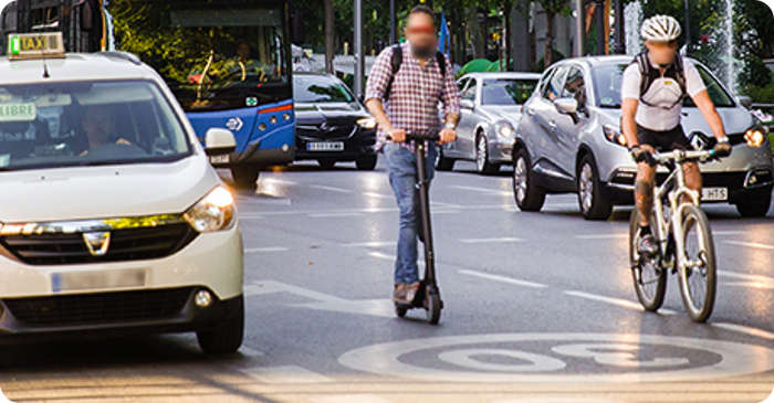 elektrische Roller im Straßenverkehr DGT