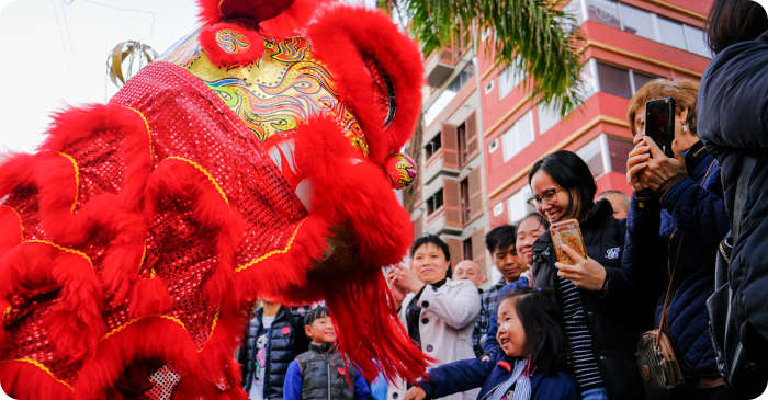 Feier zum chinesischen Neujahrsfest