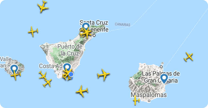Flugverkehr Kanarische Inseln