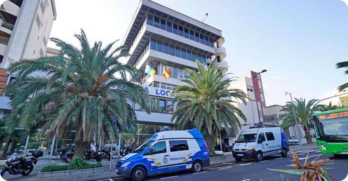 Polizei in Santa Cruz de Tenerife