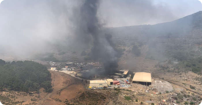 Industriebrand auf El Hierro