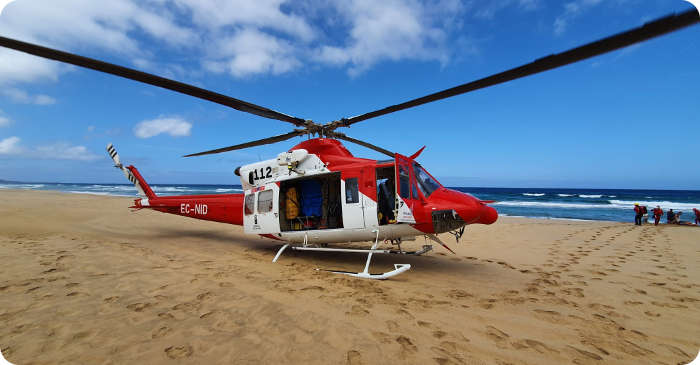 2020 10 10 Fuerteventura Hubschrauberrettung