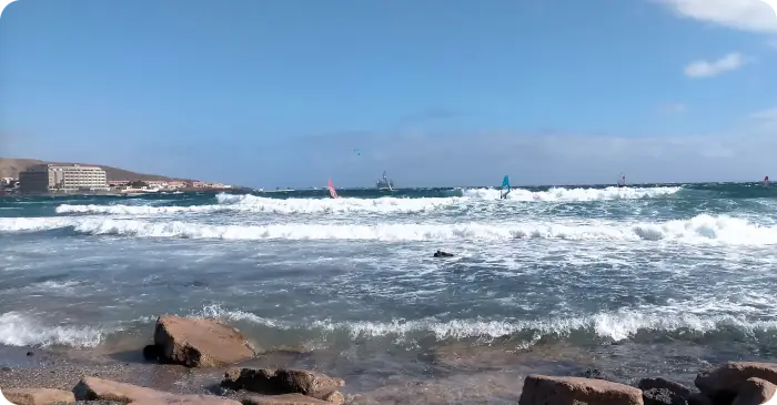 Wind Wellen Surfer